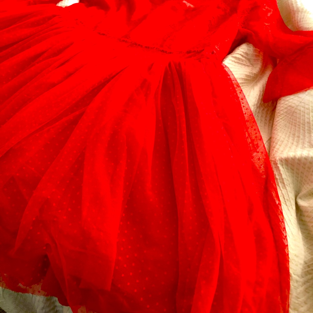 ASOS Red Tulle Skirt Mini Dress NWT